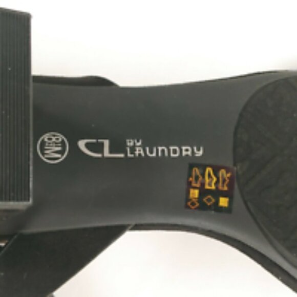 Chinese Laundry Womens Rosie Scalloped Open Toe Slingback Pumps Black 8.5 New - Picture 10 of 10